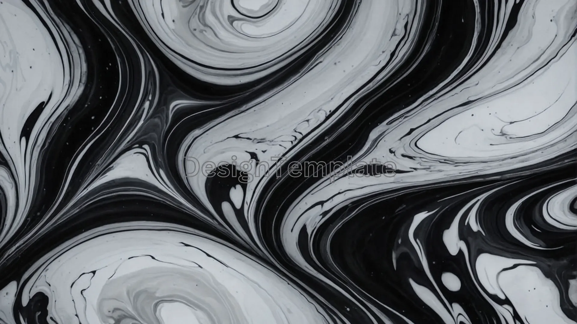 Fluidity Black and White Marble Pattern JPG